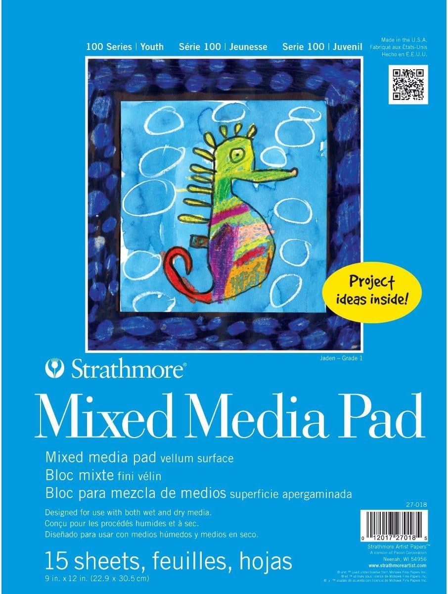 Strathmore 27-012 STR-27-012 30 Sheet Marker Pad, 9 by 12″(9×12)