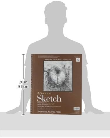 Strathmore 400 Series Sketch Pad, 9×12 inch, 100 Sheets – Artist Sketchbook for Drawing, Illustration, Art Class Students(11×14)