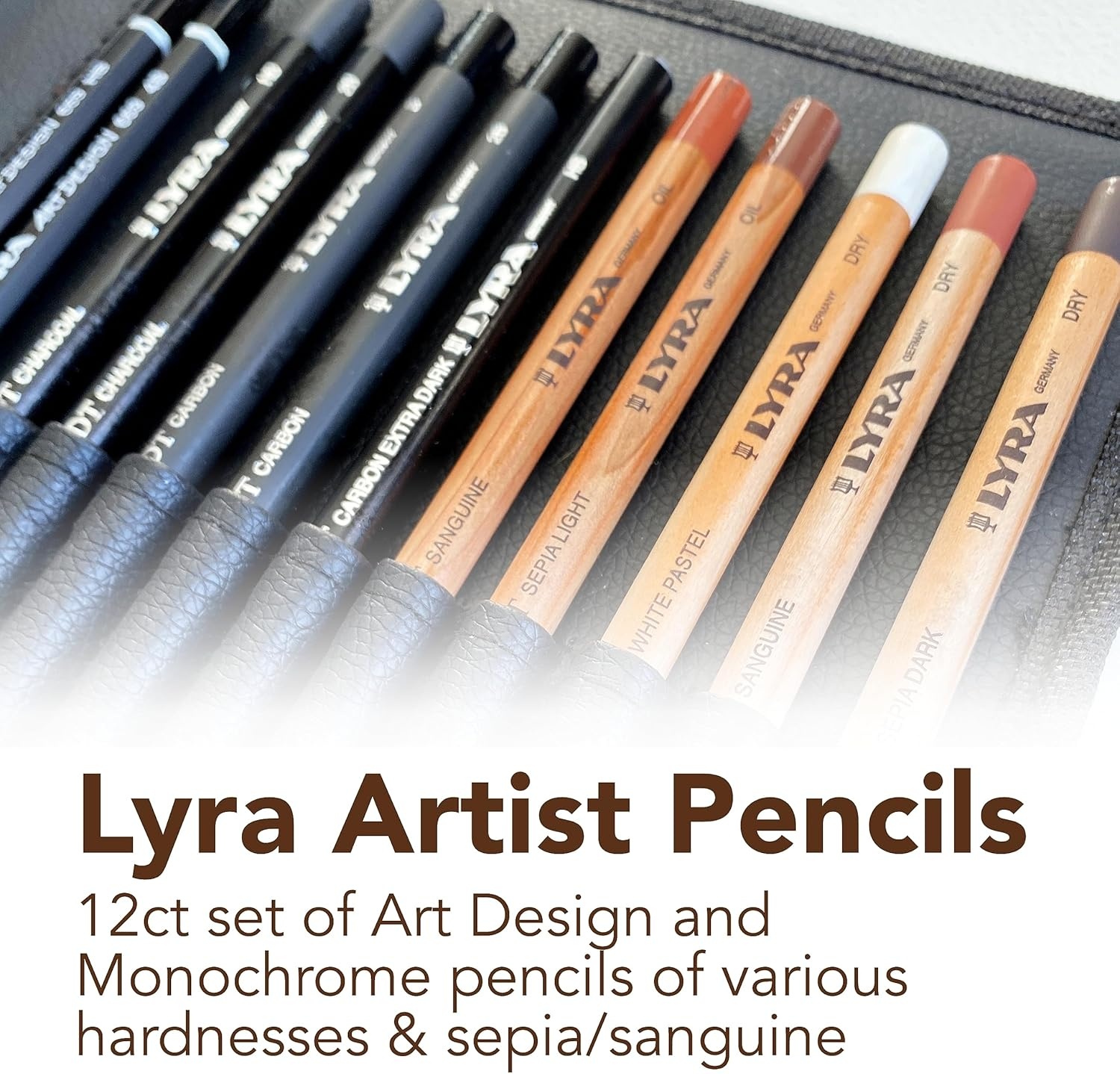 Strathmore Mixed Media Travel Set with Lyra Pencils and Portfolio – Professional Drawing and Sketching Art Supplies
