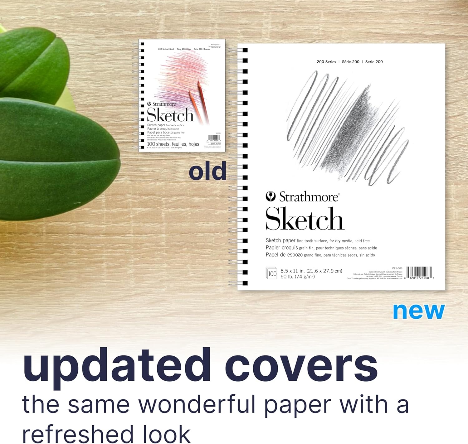 Strathmore 200 Series Sketch Pad, 8.5×11 inch, 100 Sheets, Side Wire – Artist Sketchbook for Drawing, Illustration, Art Class Students(8.5×11)