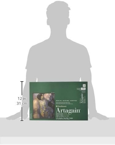 Strathmore – 445-9 Paper 400 Series Artagain Pad, 9″x12″, Assorted(Coal Black)