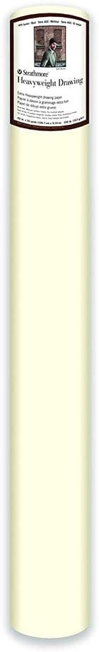 Strathmore 400-8 400 Series Drawing Pad, 18″x24″, Ivory/Cream, 24 Sheets, Medium(White)
