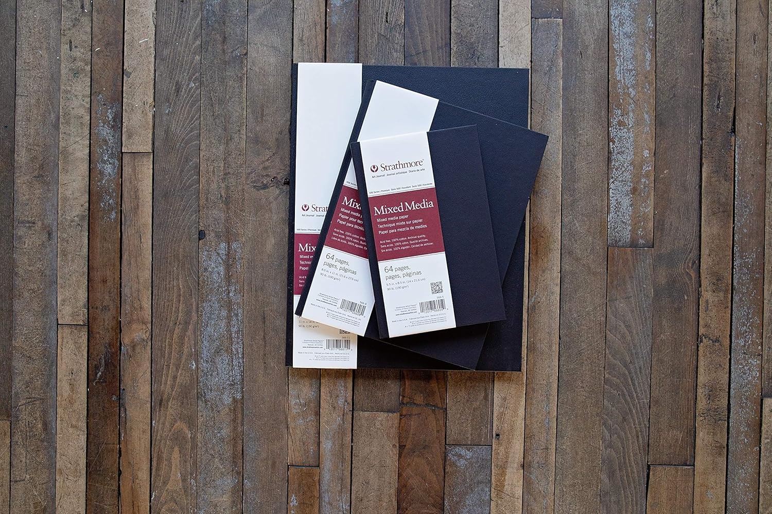 Strathmore 500 Series Softcover Mixed Media Journal, 90 lb. Paper, 5.5 X 8.5 inches, 64 Pages (567-5)(Hardbound  Phase Out)