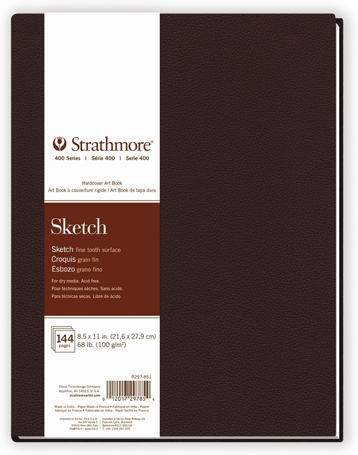 Strathmore 480-7 Softcover Art Journal, 7.75″ x 9.75″, White,160 Pages(Hardbound)