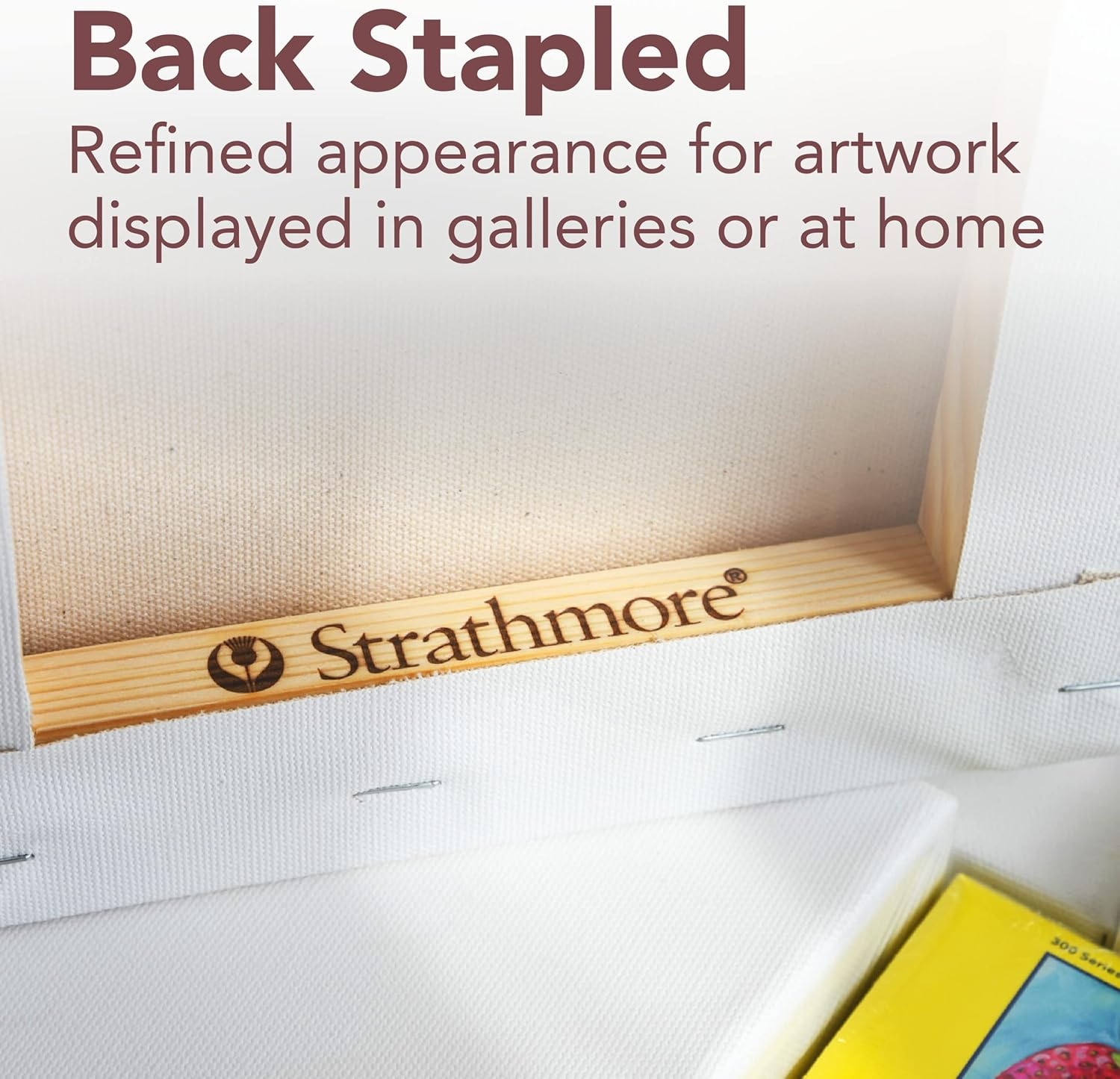 Strathmore 300 Series Stretched Canvas, Traditional Profile, 8×8 inches – Artist Canvas for Oil, Acrylic, Pouring & Mixed Media – 100% Cotton, Triple Primed(9×12)