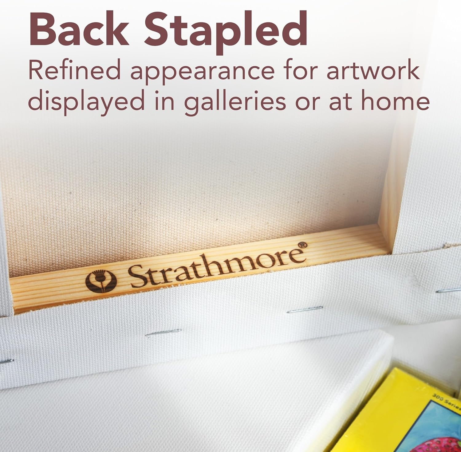 Strathmore 300 Series Gallery Stretched Canvas Pack, 8×10 inch, 3 Pack, Art Canvas for Students Professionals(8×10 inch)
