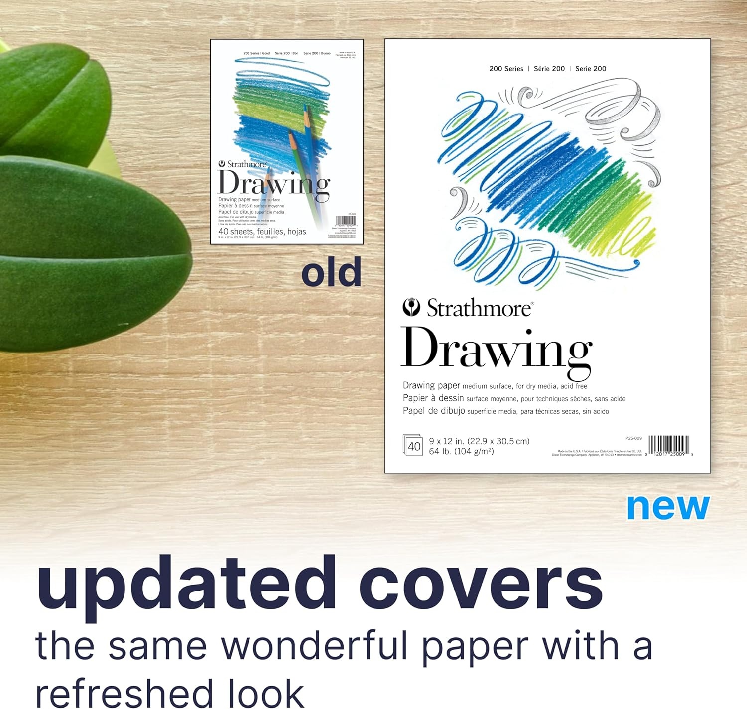 Strathmore 200 Series Drawing Paper, Tape Bound Pad, 9×12 inches, 40 Sheets (64lb/104g) – Artist Paper for Adults and Students – Charcoal, Colored Pencil, Ink, Pastel, Marker(9×12 (Pack of 12))