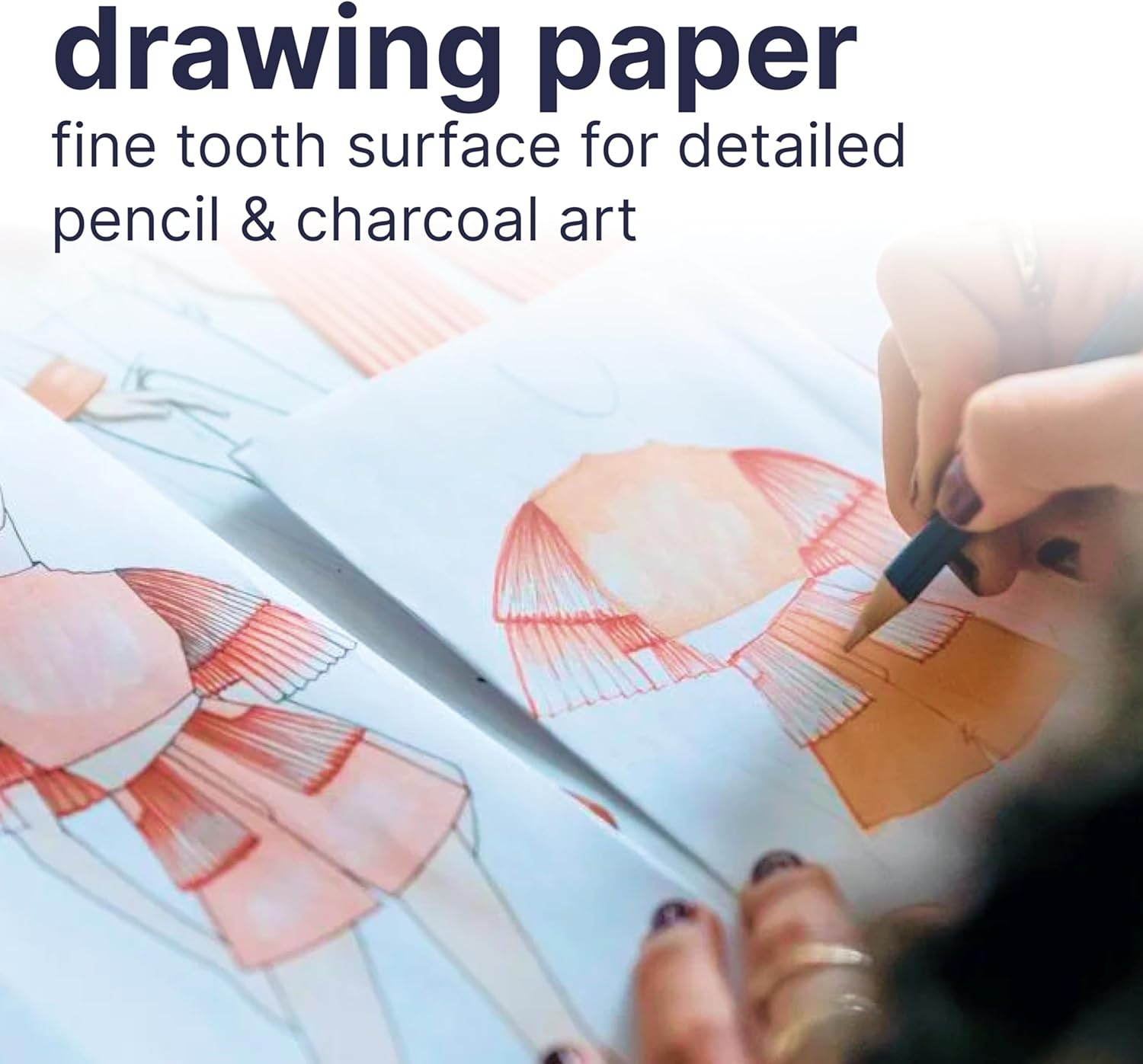 Strathmore 200 Series Drawing Paper, Tape Bound Pad, 9×12 inches, 40 Sheets (64lb/104g) – Artist Paper for Adults and Students – Charcoal, Colored Pencil, Ink, Pastel, Marker(9×12 (Pack of 12))