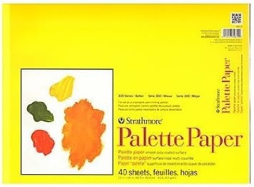 Strathmore 300 Series Palette Paper Pad, Tape Bound, 9×12 inches, 40 Sheets (41lb/67g) – Artist Paper for Adults and Students(12×16 (Pack of 12))