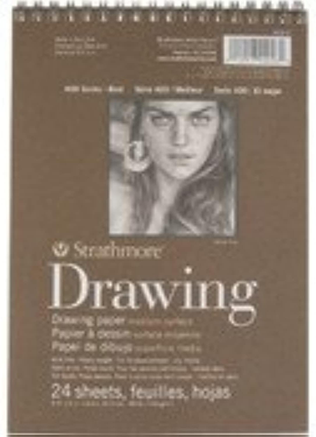 Strathmore Medium Drawing Spiral Paper Pad 6″X8″-24 Sheets -62400200(Medium)