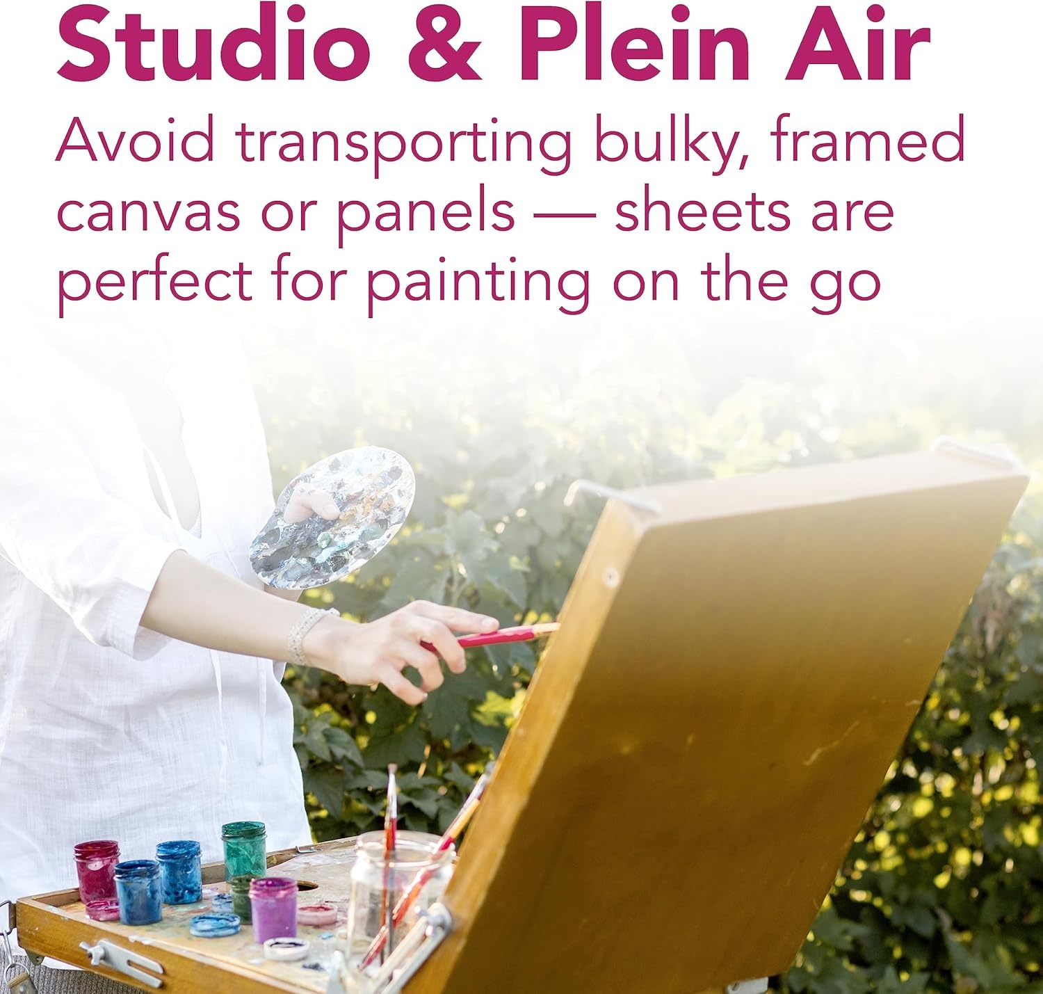 Strathmore 300 Series, Canvas Pad, 16×20 inch, 10 Sheets – Triple Primed, 100% Cotton Canvas, Plein Air Artists, Acrylic Paint and Oil Paint(9×12)