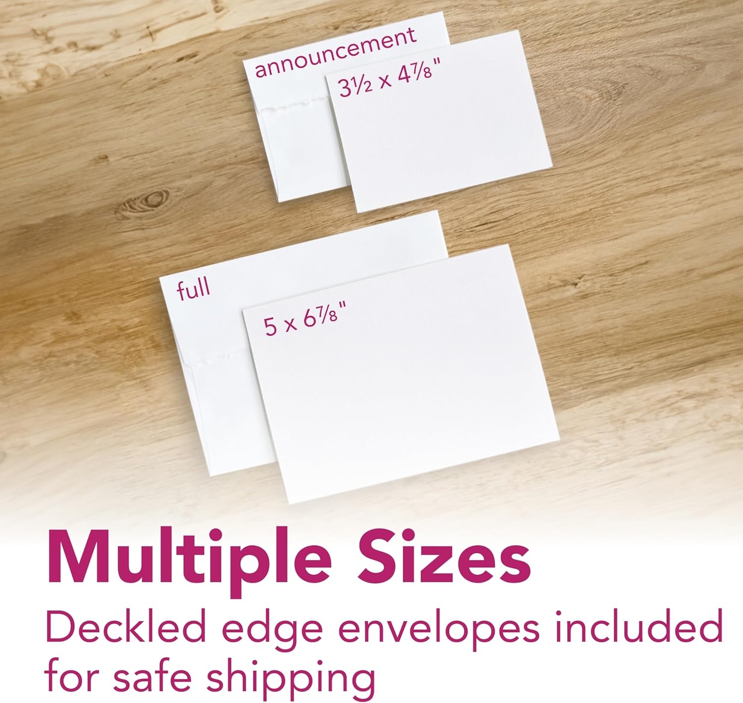 Strathmore 300 Series Watercolor Cards, 5×6.875 inches, 6 Cards & Envelopes – Custom Greeting Cards for Weddings, Events, Birthdays, Holidays(3.5×4.875″ (Pack of 6))
