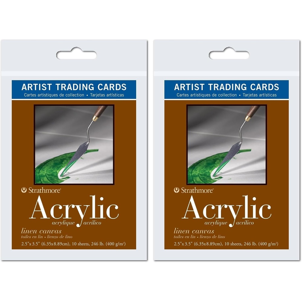 Strathmore Artist Trading Cards 2.5″X3.5″ 5/Pkg-Illustration Board Vellum -62105907, White(1 Count (Pack of 20))