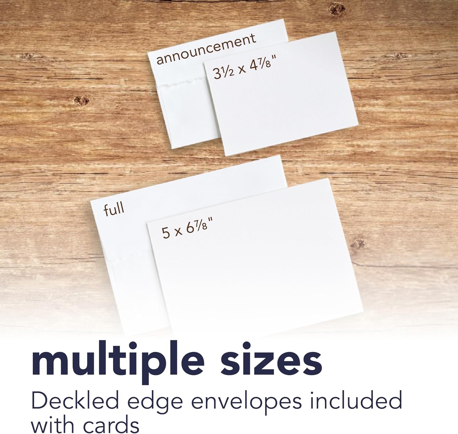 Strathmore Creative Cards with Envelopes, 80 lb. Smooth Surface, 5 X 6.875 inches, Palm Beach White/Plain Edge, Package of 50 (105-220)(5×6.875)