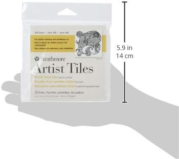 Strathmore Artist Tiles 6″X6″ 30/Pkg-Black -62105974(4 x 4 inches)