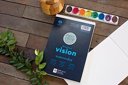 Strathmore Vision Fine Tooth Drawing Pad 9″X12″-64lb, 65 Sheets -62643590(6×9)