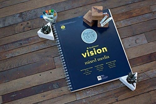 Strathmore Vision Fine Tooth Drawing Pad 9″X12″-64lb, 65 Sheets -62643590(9×12)