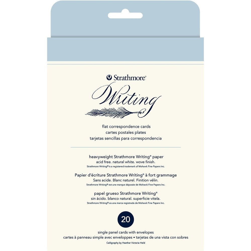 Strathmore Watercolor Cards, Flat, 5×6.875 inches, 15 Pack, Envelopes Included – Blank Greeting Cards for Weddings, Events, Birthdays