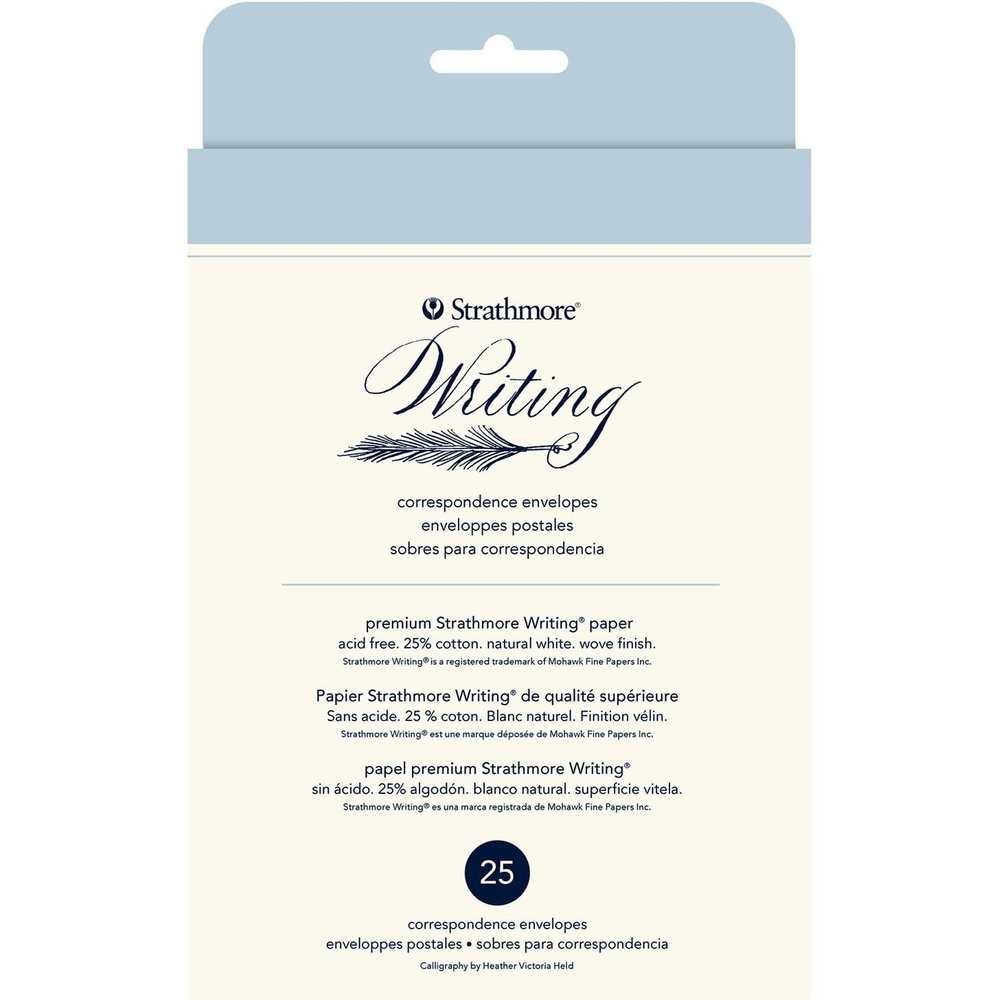 Strathmore 500 Series #6 Writing Envelopes, 4.75″x6.5″, 25 Envelopes(4.75″x6.5″)